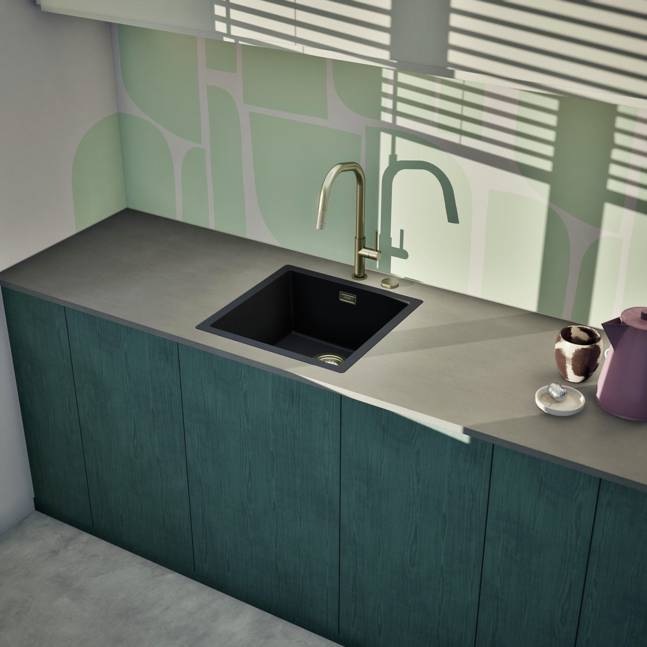 Dřez FORMHAUS D-100LS NERO